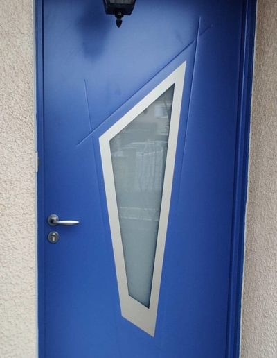 porte d'entrée bleu